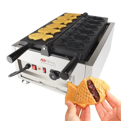 ALDKitchen Belgian Waffle Iron | Press Type | 2 Square Waffles | Business Use | Stainless Steel | 110V