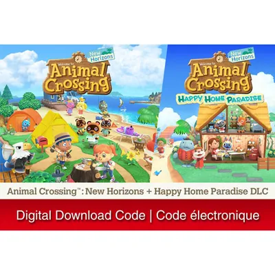 Animal Crossing: New Horizons + Happy Home Paradise Bundle (Switch) - Digital Download