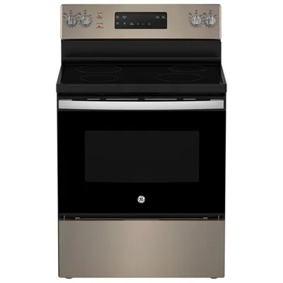 GE 30" 5.0 Cu. Ft. Freestanding Electric Range (JCB630ETES) - Slate