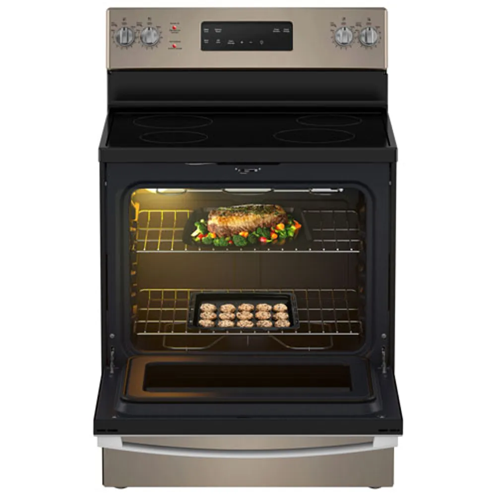 GE 30" 5.0 Cu. Ft. Freestanding Electric Range (JCB630ETES) - Slate