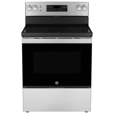 GE 30" 5.0 Cu. Ft. Freestanding Electric Range (JCBS630SVSS) - Stainless Steel