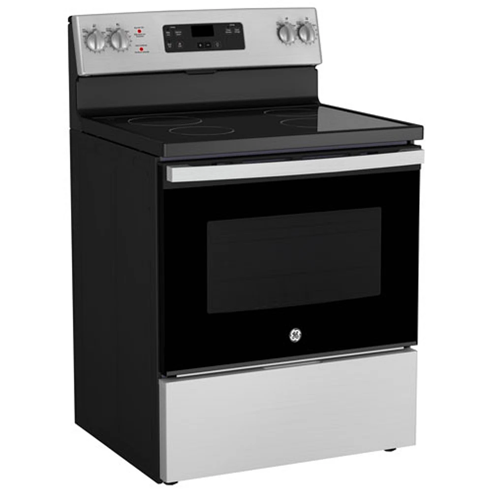 GE 30" 5.0 Cu. Ft. Freestanding Electric Range (JCBS630SVSS) - Stainless Steel