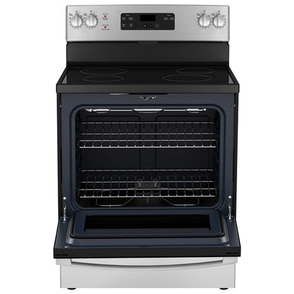 GE 30" 5.0 Cu. Ft. Freestanding Electric Range (JCBS630SVSS) - Stainless Steel