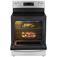 GE 30" 5.0 Cu. Ft. Freestanding Electric Range (JCBS630SVSS) - Stainless Steel