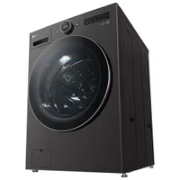 LG 5.8 Cu. Ft. High Efficiency Front Load Steam Washer (WM6700HBA) - Black Steel