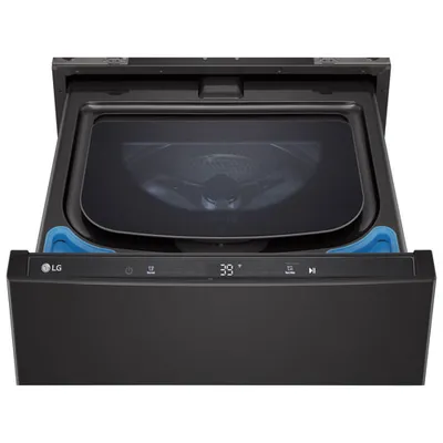 LG Sidekick 27" 1.0 Cu. Ft. Laundry Pedestal Washer (WD300CB) - Black Steel