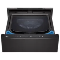 LG Sidekick 27" 1.0 Cu. Ft. Laundry Pedestal Washer (WD300CB) - Black Steel