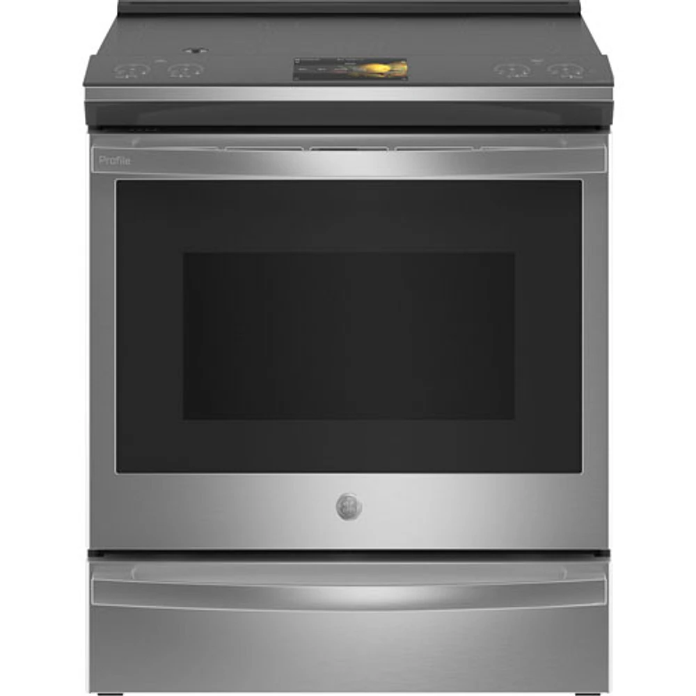 GE Profile 30" 5.3 Cu. Ft. True Convection Slide-In Induction Air Fry Range (PHS93XYPFS) - Stainless Steel