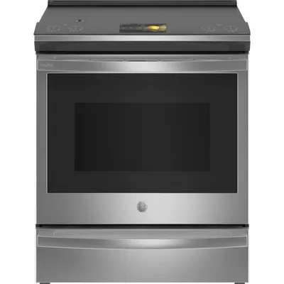 GE Profile 30" 5.3 Cu. Ft. True Convection Slide-In Induction Air Fry Range (PHS93XYPFS) - Stainless Steel