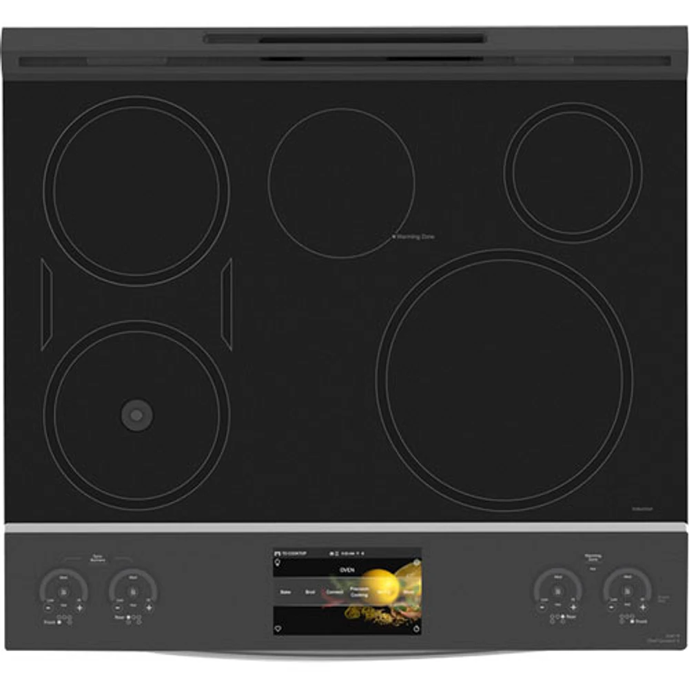 GE Profile 30" 5.3 Cu. Ft. True Convection Slide-In Induction Air Fry Range (PHS93XYPFS) - Stainless Steel