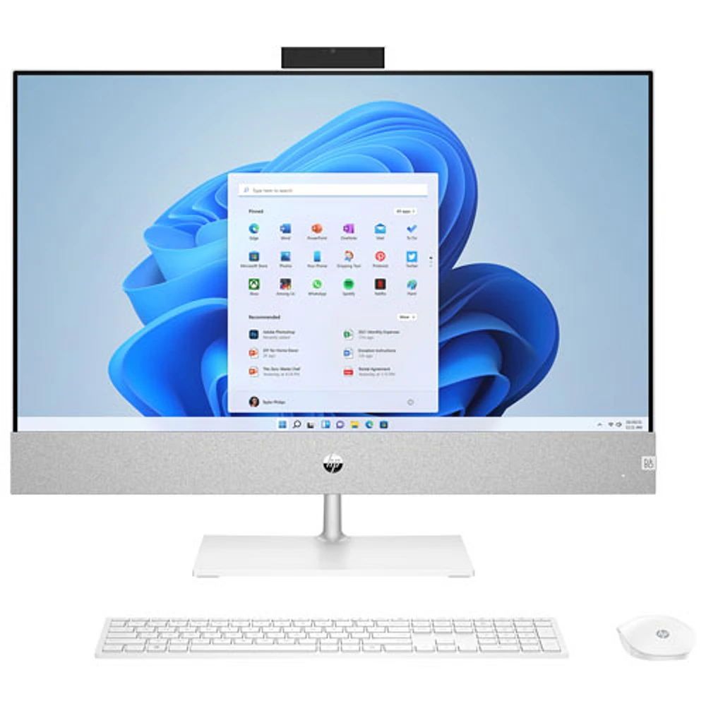 HP 27" All-In-One Desktop PC (AMD Ryzen 7 5700U/512GB RAM/16GB RAM) - Only at Best Buy