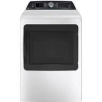 GE Profile 7.3 Cu. Ft. Electric Steam Dryer (PTD70EBMTWS) - White