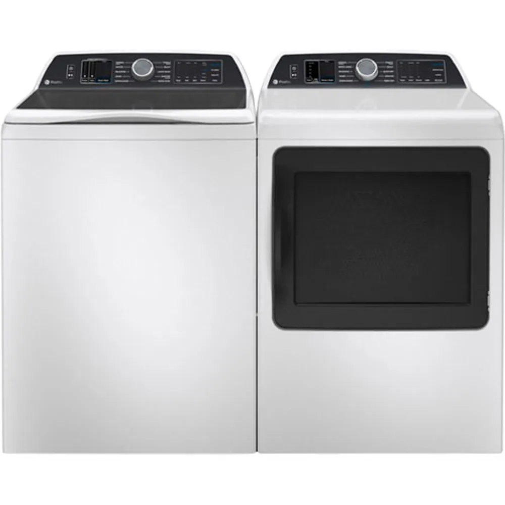 GE Profile 7.3 Cu. Ft. Electric Steam Dryer (PTD70EBMTWS) - White