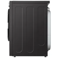 LG 7.4 Cu. Ft. Electric Steam Dryer (DLEX6700B) - Black Steel