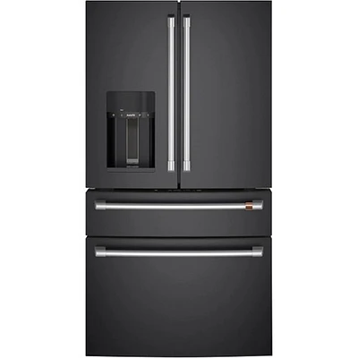 Café 36" 22.3 Cu. Ft. French Door Refrigerator with Water & Ice Dispenser (CXE22DP3PD1) - Matte Black