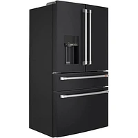 Café 36" 22.3 Cu. Ft. French Door Refrigerator with Water & Ice Dispenser (CXE22DP3PD1) - Matte Black