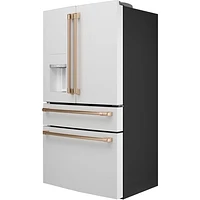 Café 36" 22.3 Cu. Ft. French Door Refrigerator with Water & Ice Dispenser (CXE22DP4PW2) - Matte White