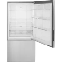 GE 31" 17.7 Cu. Ft. Bottom Freezer Refrigerator (GBE17HYRFS) - Stainless Steel