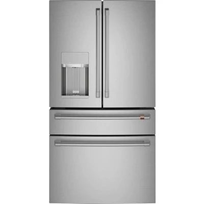 Café 36" 22.3 Cu. Ft. French Door Refrigerator with Water & Ice Dispenser (CXE22DP2PS1) - Stainless Steel