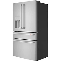 Café 36" 22.3 Cu. Ft. French Door Refrigerator with Water & Ice Dispenser (CXE22DP2PS1) - Stainless Steel