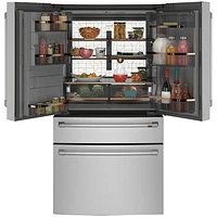 Café 36" 22.3 Cu. Ft. French Door Refrigerator with Water & Ice Dispenser (CXE22DP2PS1) - Stainless Steel