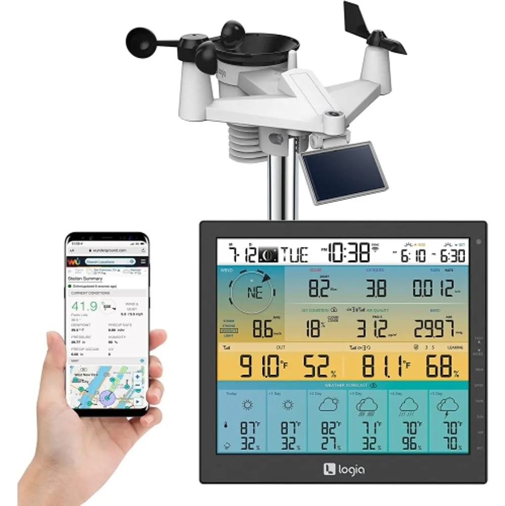 Oregon Scientific BAR208HGA Advanced Wireless Weather Station with Atomic  Time