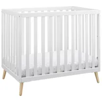 Delta Children Tucker Mini Crib with Mattress - Bianca White