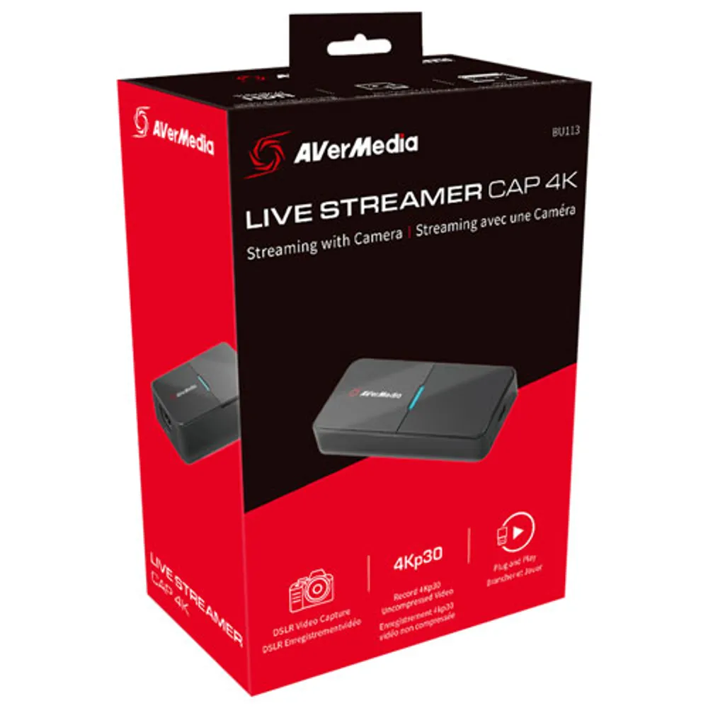 AverMedia Live Streamer CAP 4K USB 3.0 Video Capture Card (BU113)