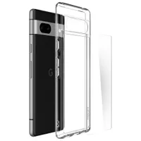 Spigen Crystal Hybrid Fitted Hard Shell Case for Google Pixel 7a - Clear