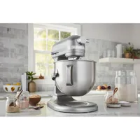 Batteur sur socle à bol relevable Professional de KitchenAid - 7 pte - 500 W - Contour argenté