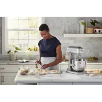 Batteur sur socle à bol relevable Professional de KitchenAid - 7 pte - 500 W - Contour argenté