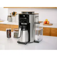 Machine à café automatique TrueBrew avec carafe thermique de De'Longhi - Noir/Acier inoxydable