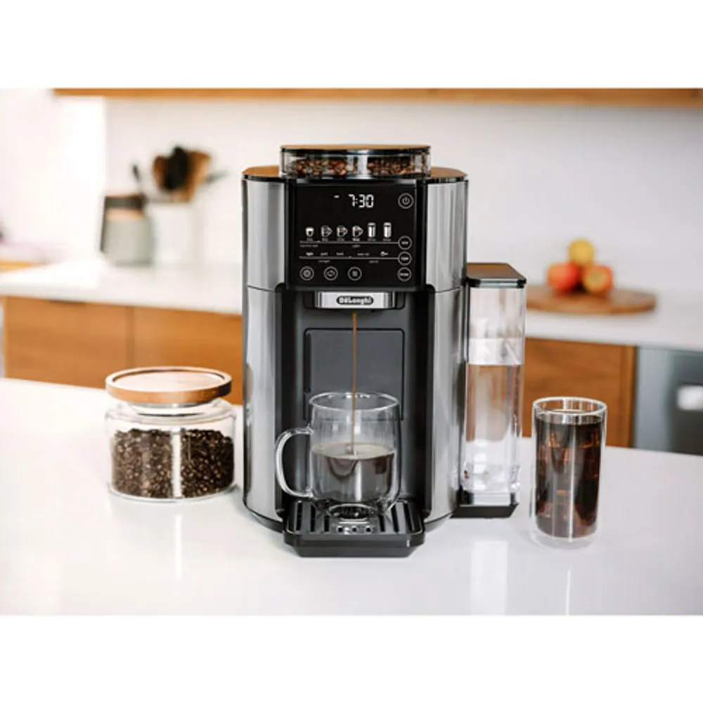 De'Longhi TrueBrew Automatic Coffee Machine - Black/Stainless