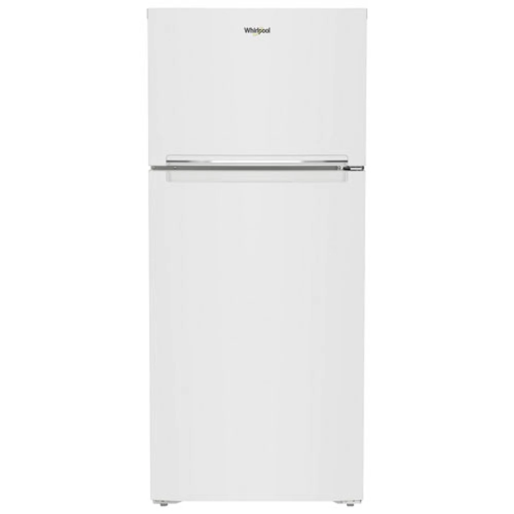 Réfrigérateur à congélateur supérieur 16,6 pi³ 29 po de Whirlpool (WRTX5028PW) - Blanc