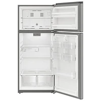 Whirlpool 29" 16.6 Cu. Ft. Top Freezer Refrigerator (WRTX5028PM) - Dolos Steel