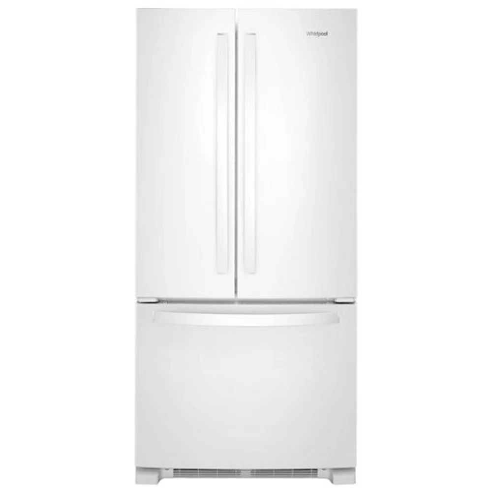 Whirlpool 33" 22.1 Cu. Ft. French Door Refrigerator with Water Dispenser (WRFF5333PW) - White