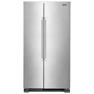 Maytag 36" 24.9 Cu. Ft. Side-By-Side Refrigerator (MSS25N4MKZ) - Fingerprint Resistant Stainless Steel