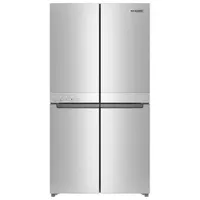 KitchenAid 36" 19.4 Cu. Ft. Counter-Depth French Door Refrigerator (KRQC506MPS) - Metallic Steel