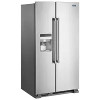 Maytag 36" 24.5 Cu. Ft. Side-By-Side Refrigerator with Water & Ice Dispenser (MSS25C4MGZ) - Stainless Steel