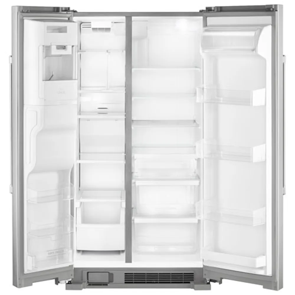 Maytag 36" 24.5 Cu. Ft. Side-By-Side Refrigerator with Water & Ice Dispenser (MSS25C4MGZ) - Stainless Steel