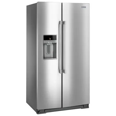 Maytag 36" 20.6 Cu. Ft. Side-By-Side Refrigerator with Water & Ice Dispenser (MSC21C6MFZ) - Stainless Steel