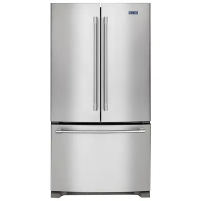 Maytag 33" 22.1 Cu. Ft. French Door Refrigerator with Water Dispenser (MRFF5033PZ) - Stainless Steel