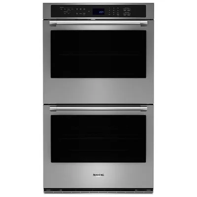 Maytag 27" 8.6 Cu. Ft. Double True Convection Electric Wall Oven (MOED6027LZ) - Stainless Steel