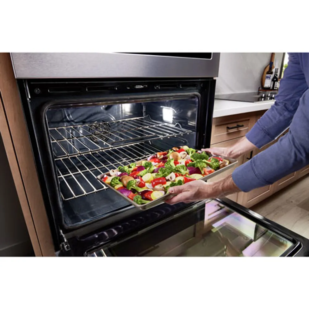 Maytag 27" 8.6 Cu. Ft. Double True Convection Electric Wall Oven (MOED6027LZ) - Stainless Steel