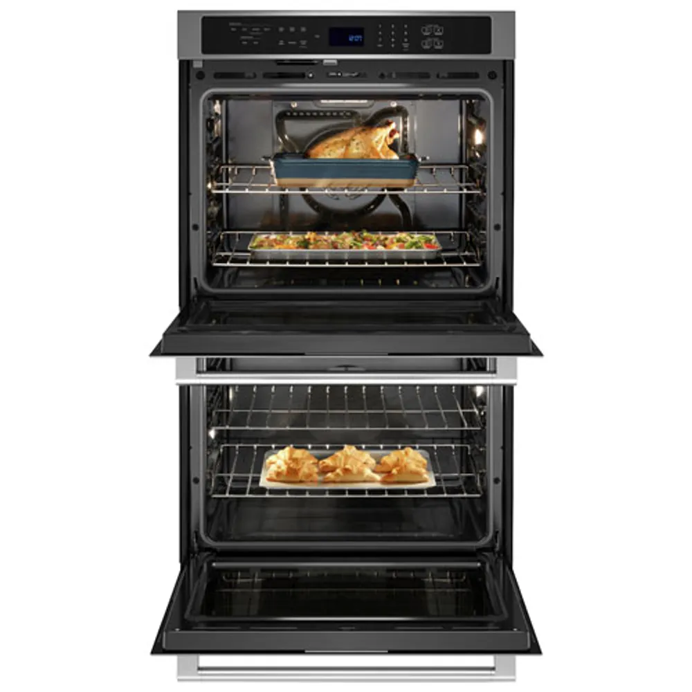 Maytag 27" 8.6 Cu. Ft. Double True Convection Electric Wall Oven (MOED6027LZ) - Stainless Steel