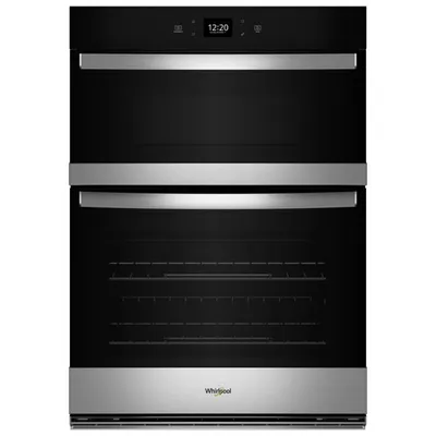Whirlpool 29" 6.4 Cu. Ft. Combination Self-Clean Electric Wall Oven (WOEC5030LZ) - Stainless Steel