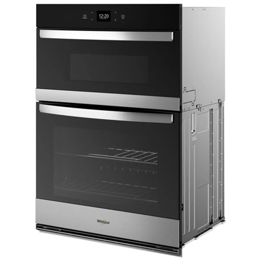 Whirlpool 29" 6.4 Cu. Ft. Combination Self-Clean Electric Wall Oven (WOEC5030LZ) - Stainless Steel