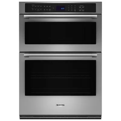 Maytag 30" 6.4 Cu. Ft. Combination True Convection Electric Wall Oven (MOEC6030LZ) - Stainless Steel