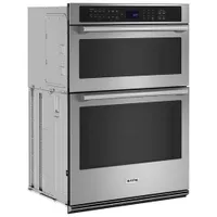 Maytag 30" 6.4 Cu. Ft. Combination True Convection Electric Wall Oven (MOEC6030LZ) - Stainless Steel
