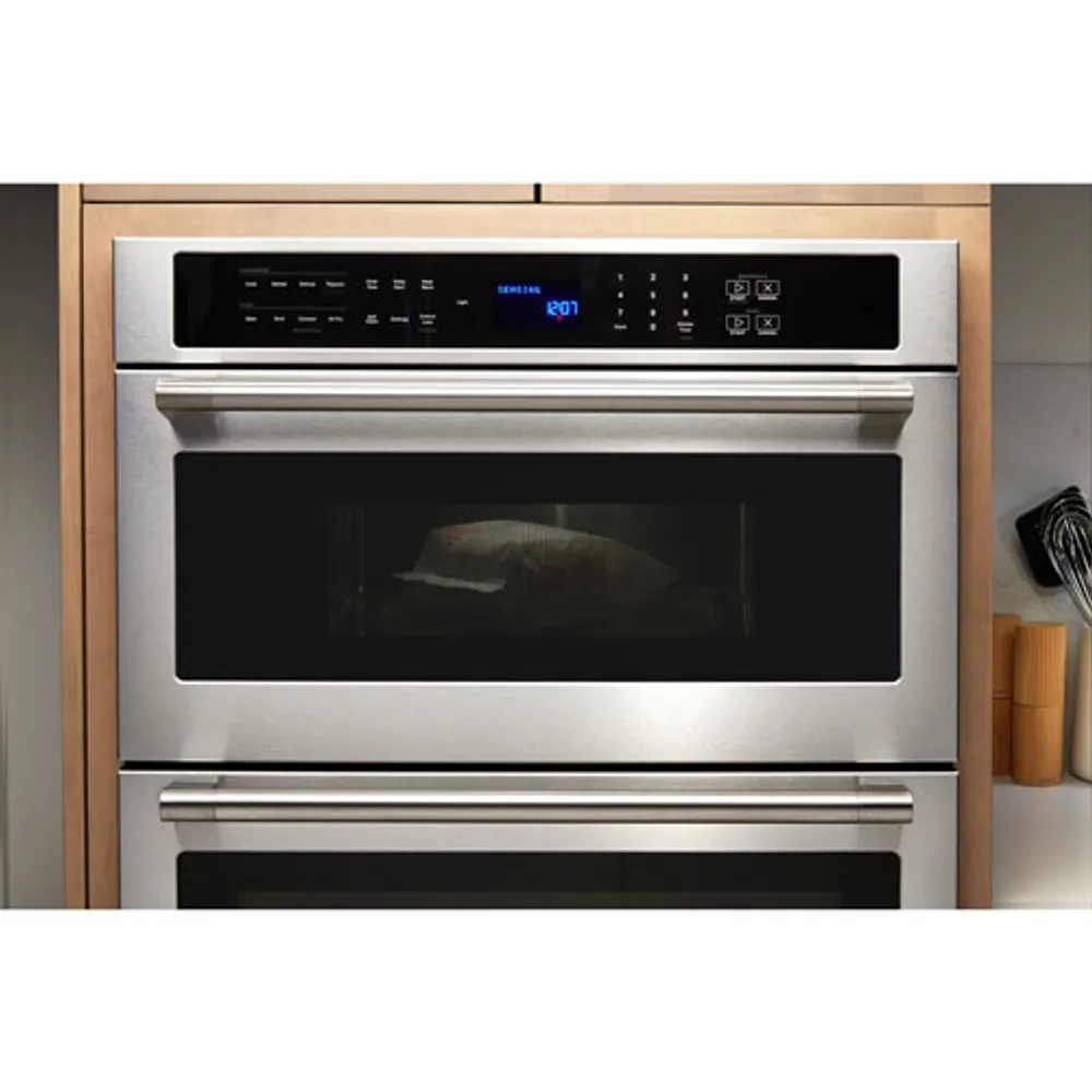 Maytag 30" 6.4 Cu. Ft. Combination True Convection Electric Wall Oven (MOEC6030LZ) - Stainless Steel